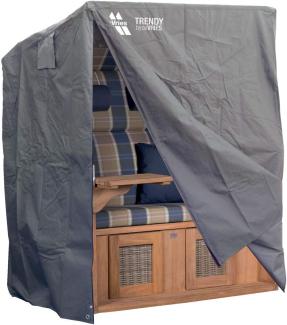DeVries Strandkorb Schutzhülle für 2-Sitzer Classic XL, Dunkelgrau, Polyestergewebe, 95 x 135 x 165 cm