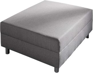 Sofa-Hocker Clovis Grau Modul B98 x T83 Flachgewebe Sitzhocker