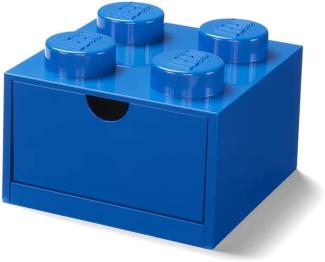 Lego Brick 4 Desk Drawer niebieski