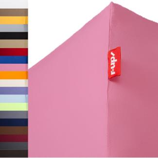 r-up Passt Spannbettlaken 90x200-100x200 bis 35cm Höhe viele Farben 100% Baumwolle 130g/m² Oeko-Tex stressfrei auch für hohe Matratzen (rosa)
