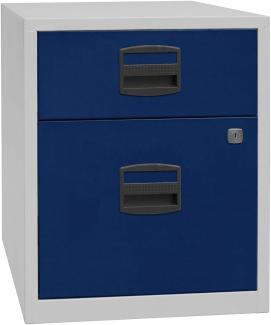 Bisley Home Schubladenschrank PFA | Home Filer 505 Korpus lichtgrau, Fronten oxfordblau - 11,110 kg