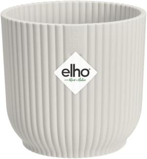 elho Vibes Fold Rund Mini 7 Pflanzentopf - Blumentopf für Innen - 100% recyceltem Plastik - Ø 7. 0 x H 6. 5 cm - Weiß/Seidenweiß