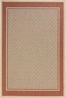 Flachgewebe Teppich Classy Terracotta - 120x170x0,8cm