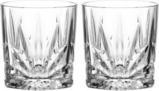 Leonardo Old Fashioned Whisky Gläser Il Mondo 2er Set, Tumbler, Kalk-Natron-Glas, Klar, 220 ml, 077481