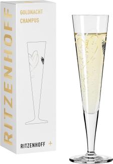 Ritzenhoff 1071035 Champagnerglas #35 GOLDNACHT Champus C. Kordes 2023 in Geschenkbox