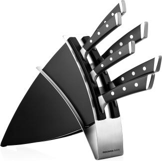 Tescoma Messerblock, Edelstahl, Silber-schwarz, 38 x 28 x 8. 5 cm, 7