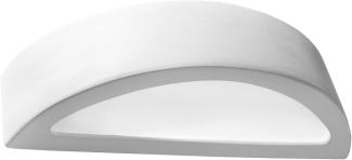 Keramik Wandleuchte Wandlampe Lampe Leuchte streichbar Weiß SL0001