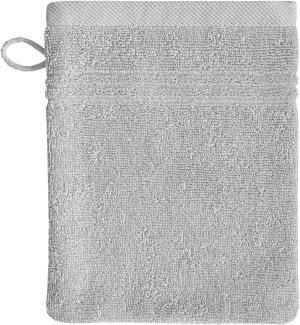 Bio Baumwolle Handtücher - alle Größen & Trendfarben Waschhandschuh, 16x21 cm, silber