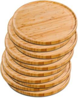 KESPER 58463 Pizzateller 32 cm aus FSC-zertifiziertem Bambus / Holzteller / Pizzaunterlage / Pizza-Holzteller / Holzgeschirr