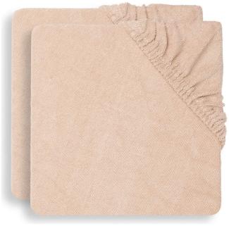 Jollein Wickelauflagenbezug - Pale Pink - 2er Pack - 50x70cm - Baumwollfrottee - Bezug Wickelauflage - Rosa