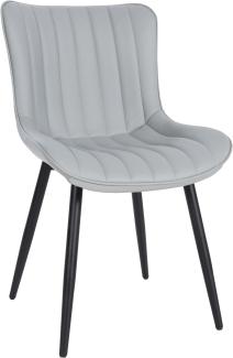 Stuhl Largo Kunstleder (Farbe: grau)