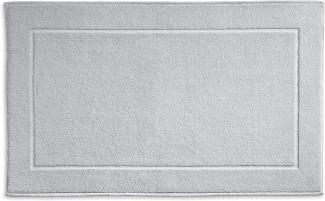 Kela Badvorleger Ladessa, 60 cm x 100 cm, 100% Baumwolle, felsgrau, waschbar bei 60° C, für Fußbodenheizung geeignet, 23482