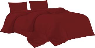 livessa Bettwäsche 135x200 4teilig Baumwolle - Bettwäsche mit Reißverschluss: 2er Set Bettbezug 135x200 cm + 2 Kissenbezug 40 x 80 cm, Oeko-Tex Zertifiziert, aus%100 Baumwolle Jersey (140 g/qm)