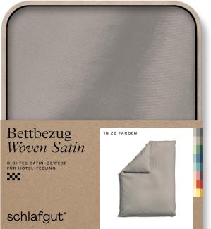 Schlafgut Woven Satin Bettwäsche | Bettbezug einzeln 135x200 - 140x200 cm | sand-mid