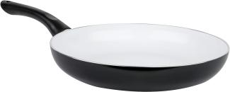 Axentia Antihaft-Bratpfanne Cucina CERAMIC Ø32 cm, Keramik-Antihaftbeschichtung, ergonomischer Kunststoff-Griff, schwarz/weiß