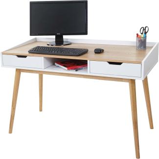 Schreibtisch HWC-A70, 120x55cm Esche-Optik