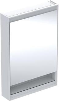 Geberit ONE Spiegelschrank mit ComfortLight, 1 Tür, mit Nische, Aufputzmontage, weiss/Aluminium, 60x90cm, 505.83, Ausführung: Anschlag links - 505.830.00.2