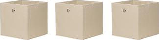 Faltbox FLORI 1 Korb Regal Aufbewahrungsbox Box in beige