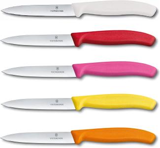 5 Stück Victorinox Gemüsemesser Swiss Classic Bunt 10 cm