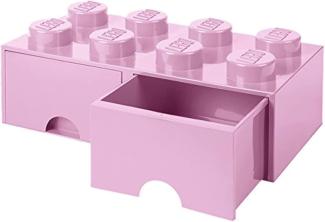 Lego 'Storage Brick 8' Aufbewahrungsbox rosa mit 2 Schubladen