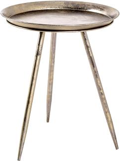 HAKU Möbel Beistelltisch, Metall, Bronze, Ø 44 x H 54 cm