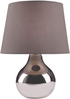 Nino Leuchten Tischlampe, Wohnzimmer, Tischleuchte, Schlafzimmer, E14, grau