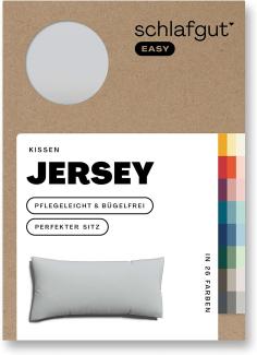 Schlafgut Kissenbezug EASY Jersey | Kissenbezug einzeln 40x80 cm | grey-light