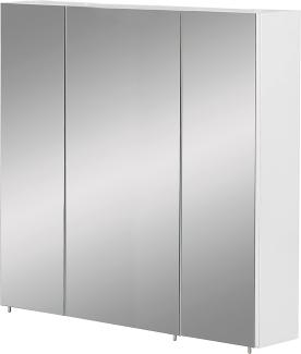 Schildmeyer Basic Spiegelschrank, Melaminharzbeschichtete, Weiß, 80 cm