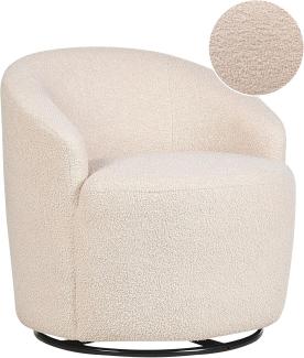 Bouclé Sessel Beige DAVIK