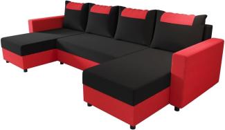 Sofa mit Schlaffunktion in U-Form COOPER, 303x140, rainbow 15/rainbow 22