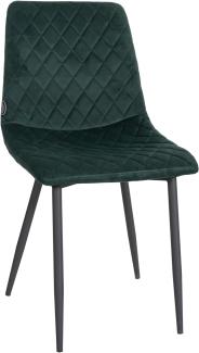 Stuhl Telde Samt (Farbe: dunkelgrün)