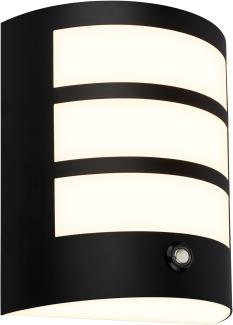 BRILONER - LED Wandleuchte ohne Stromanschluss mit Touch, dimmbar in Stufen, 15 min. Timer, Wandlampe Akku, Aussen, Wandbeleuchtung außen, Außenleuchte, 18x15x7 cm, Schwarz