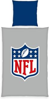 Herding „NFL" - Bettwäsche mit Wendemotiv, 100% Baumwolle, 135 x 200 cm + 80 x 80 cm