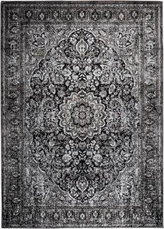 White Label Living Teppich Chi mit Orientmuster Schwarz 160 x 230 cm