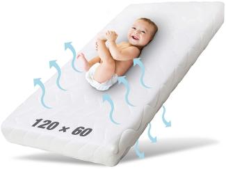 Ehrenkind® Babymatratze Pur | Babymatratze 60x120cm | Matratze 120x60 aus hochwertigem Schaum und Hygienebezug