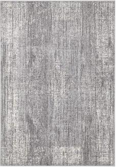 Kurzflor Teppich Elysium Grau Creme 160x230 cm