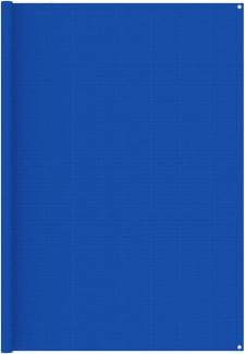 Zeltteppich 250x600 cm Blau HDPE