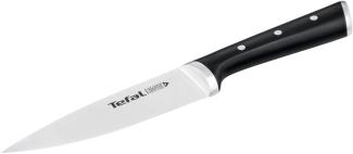 Tefal K23203 Ice Force Kochmesser 15 cm | Fleisch- oder Gemüsemesser | deutscher Edelstahl | ergonomischer Griff | spülmaschinenfest | Edelstahl/Schwarz