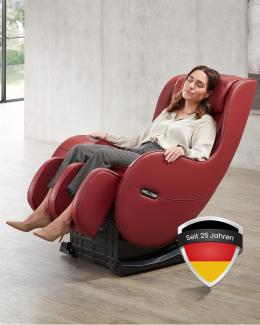 'Easyrelaxx' Massagesessel in Rot, 115 x 100 x 69 cm