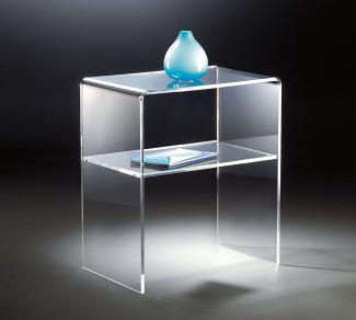 Beistelltisch, Acryl-Glas, klar, 50 x 38 x 60 cm