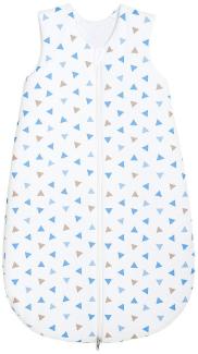 Odenwälder Jersey-Schlafsack Basic Dreiecke blau 90