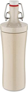 Koziol Trinkflasche Plopp To Go, Wasserflasche, Kunststoff-Holz-Mix, Nature Desert Sand, 425 ml, 7796700