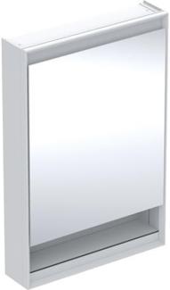 Geberit ONE Spiegelschrank mit ComfortLight, 1 Tür, mit Nische, Aufputzmontage, weiss/Aluminium, 60x90cm, 505.83, Ausführung: Anschlag rechts - 505.831.00.2