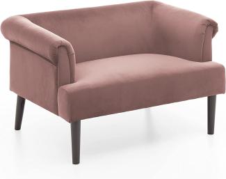 ATLANTIC Home Collection Loveseat Bigsessel Sessel Sofa 1,5-Sitzer Charlie Samt Rose