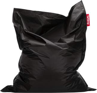 Fatboy® Original schwarz Nylon-Sitzsack | Klassischer Indoor Beanbag, Sitzkissen | 180 x 140 cm