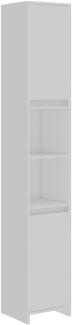 vidaXL Badezimmerschrank Weiß 30x30x183,5 cm Spanplatte [802669]
