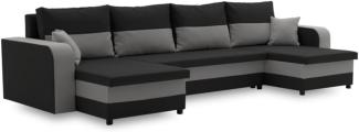 Sofa mit Schlaffunktion in U-Form CORTI, 309x85x139, haiti 17/haiti 14