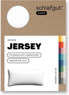 Schlafgut Kissenbezug EASY Jersey | Kissenbezug einzeln 40x80 cm | full-white