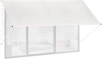 Fallarmmarkise HxB: 120x300 cm, Schattenspender für Fenster, 50+ UV-Schutz, Seilzug, Polyester & Metall, beige