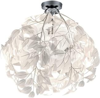 LED Deckenleuchte Blätter Lampenschirm in Weiß Ø38cm